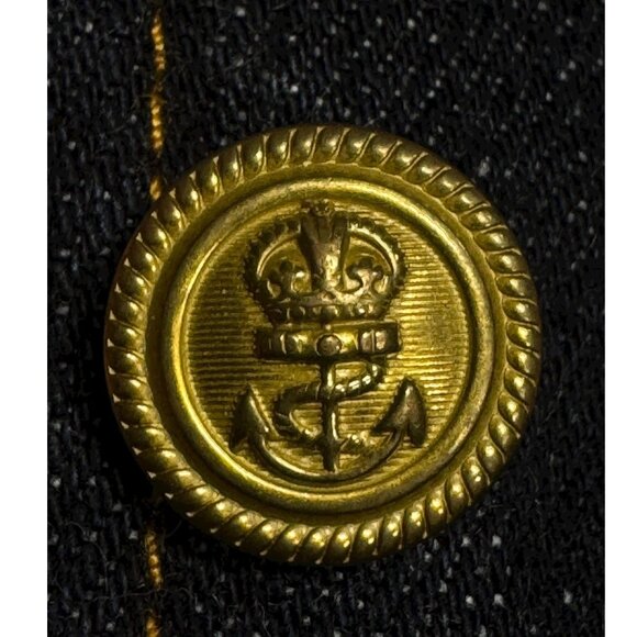 Ralph Lauren Denim Military Style Vest S Double Breasted Gold Buttons 1967 Desig - Picture 13 of 13